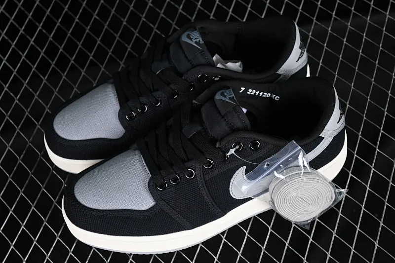 All categories Air Jordan Jordan series basketball shoes Air Jordan 1 Low Z version AJKO 1 Low Shadow AJ1 Joe 1 black gray cultural casual shoes DX4981-002